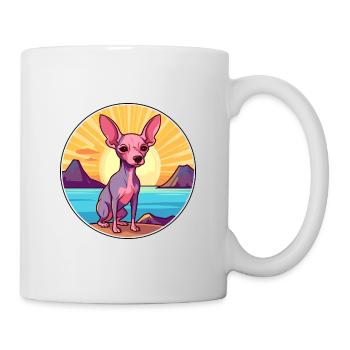 Inka Haarloser Hund Rasse Cartoon Kawaii Clipart Hund - Tasse - Weiß - Rechts