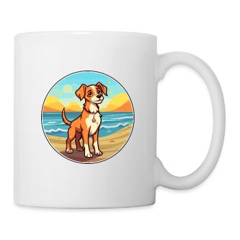 Hygenhund chien race dessin animé Kawaii Clipart chien animal de compagnie - Mug blanc - blanc - Droite