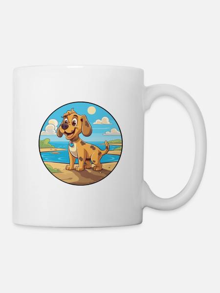 Lapinporokoira Hund Rasse Cartoon Kawaii Clipart - Tasse - Weiß