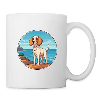 Jamthund Dog Breed Cartoon Kawaii Clipart Dog Pet - Mug - white - Right