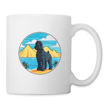 Kerry Blue Terrier Hunderasse Cartoon Kawaii Hund - Tasse - Weiß - Rechts