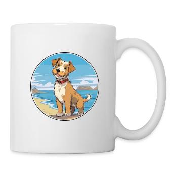 Lucas Terrier Hund Rasse Cartoon Kawaii Clipart Hund - Tasse - Weiß - Rechts