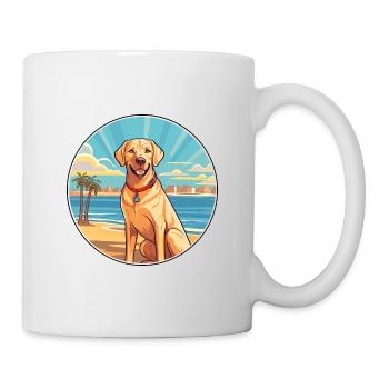 Labrador Hund Rasse Cartoon Kawaii Clipart Hund Haustier - Tasse - Weiß - Rechts