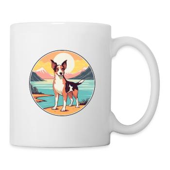 Nouvelle-Zélande chien race dessin animé kawaii Clipart chien - Mug blanc - blanc - Droite