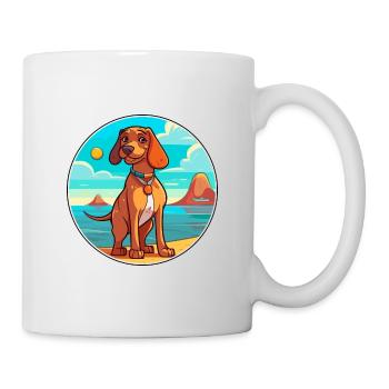 Magyar Agar chien race dessin animé Kawaii Clipart chien - Mug blanc - blanc - Droite