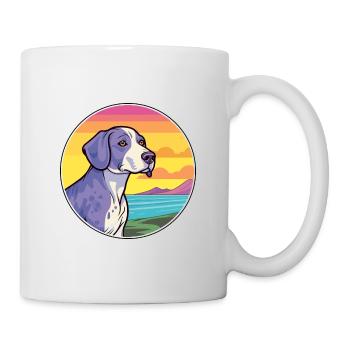 New Zealand Huntaway Dog Breed Cartoon Kawaii Dog - Mug - white - Right