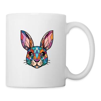 Illustration d’animaux de compagnie aquarelle colorée aquarelle de lapin - Mug blanc - blanc - Droite