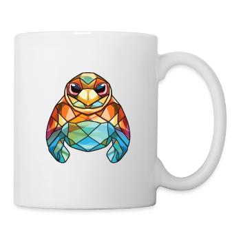 Turtle Colorful Watercolor Animal Pet Illustration - Mug - white - Right