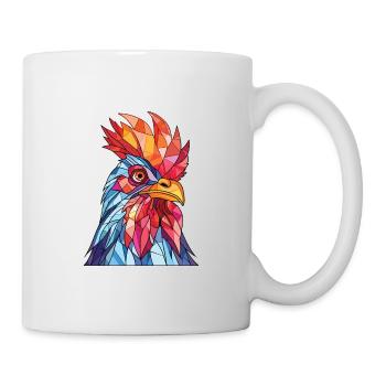 Poule aquarelle colorée Animal animal de compagnie Illustration - Mug blanc - blanc - Droite