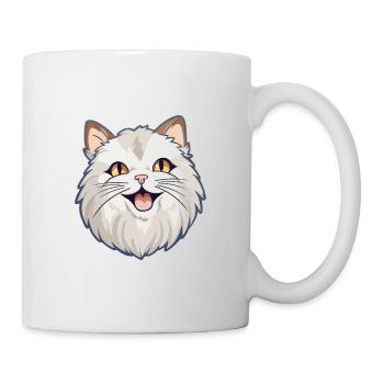 Ragamuffin chat dessin animé illustration à l’aquarelle - Mug blanc - blanc - Droite