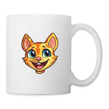 Ocicat Illustration Aquarelle De Dessin Animé Coloré - Mug blanc - blanc - Droite