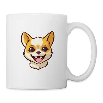 Minskin chat dessin animé aquarelle illustration - Mug blanc - blanc - Droite