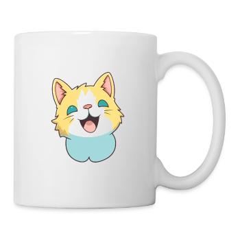 Khao Manee chat dessin animé illustration à l’aquarelle - Mug blanc - blanc - Droite