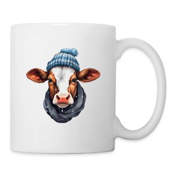 Kuh-Winterfest - Tasse - Weiß - Rechts