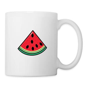 Bestes Essen (Wassermelone) - Tasse - Weiß - Rechts