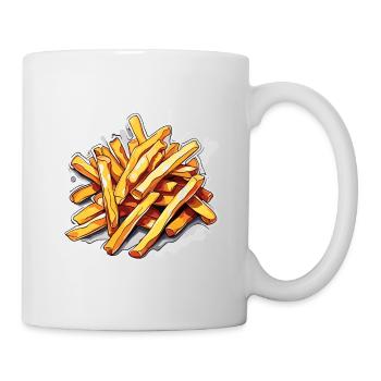 French Fries / Fast Food / Potato / Food - Mug - white - Right