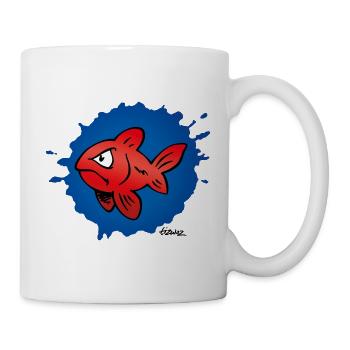 grumpy klecks bs - Tasse - Weiß - Rechts