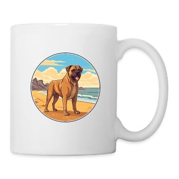 Perro de Presa Canario Hunderasse Cartoon Kawaii - Tasse - Weiß - Rechts