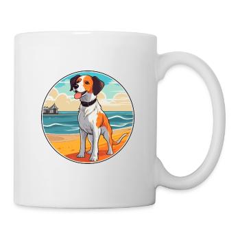 Owczarek Podhalanski Hunderasse Karikatur Kawaii Hund - Tasse - Weiß - Rechts