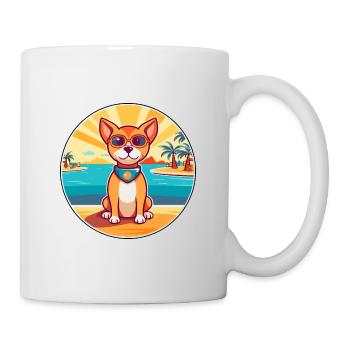 Perro de Presa Mallorquinische Hunderasse Cartoon Kawaii - Tasse - Weiß - Rechts