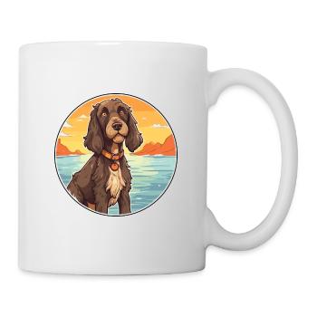 Pudelpointer Hund Rasse Cartoon Kawaii Clipart Hund - Tasse - Weiß - Rechts
