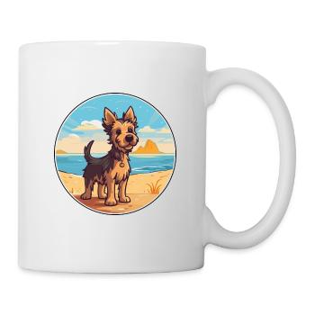 Ormskirk Terrier Hund Rasse Cartoon Kawaii Clipart - Tasse - Weiß - Rechts
