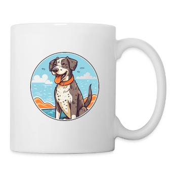 Portuguese Cattle Dog Breed Cartoon Kawaii Clipart - Mug - white - Right