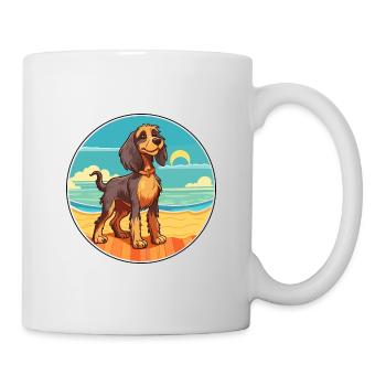Phalene chien race dessin animé Kawaii Clipart chien animal de compagnie - Mug blanc - blanc - Droite