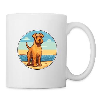 Welsh Terrier chien race Cartoon Kawaii Clipart chien - Mug blanc - blanc - Droite