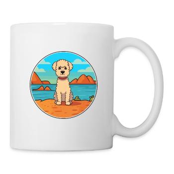 Pumi Hund Rasse Cartoon Kawaii Clipart Aquarell - Tasse - Weiß - Rechts