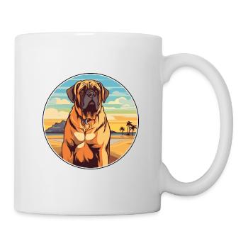 Transmontano Mastiff Race Chien Cartoon Kawaii Chien - Mug blanc - blanc - Droite