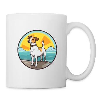 Tenterfield Terrier Hund Rasse Cartoon Kawaii Hund - Tasse - Weiß - Rechts