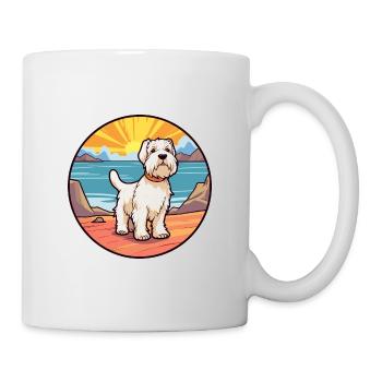 Sealyham Terrier Dog Breed Cartoon Kawaii Clipart - Mug - white - Right