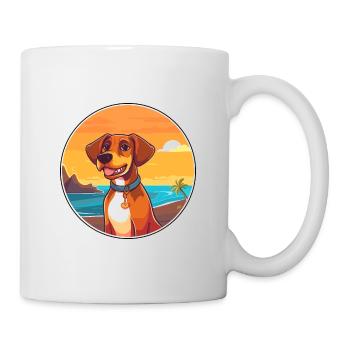 Sapsali Dog Breed Cartoon Kawaii Clipart Dog Pet - Mug - white - Right