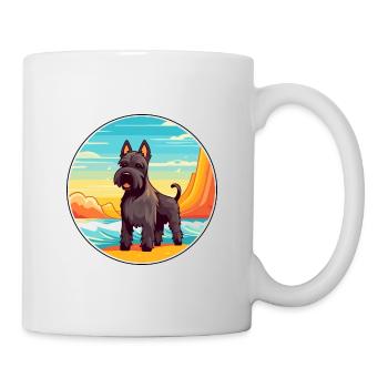 schottischer terrier hunderasse cartoon kawaii clipart - Tasse - Weiß - Rechts