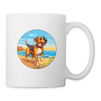 Schweizer Laufhund Dog Breed Cartoon Kawaii Dog - Mug - white - Right