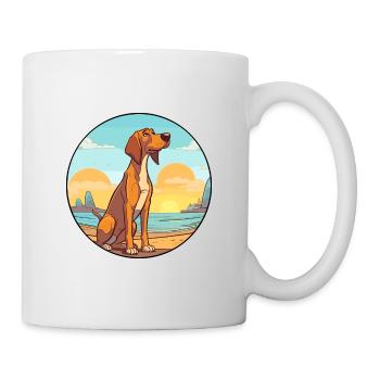 Smaland chien chien race dessin animé Kawaii Clipart chien - Mug blanc - blanc - Droite