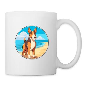 Glatter Collie Hund Rasse Cartoon Kawaii Clipart Hund - Tasse - Weiß - Rechts