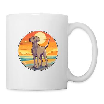 Sloughi Hund Rasse Cartoon Kawaii Clipart Hund Haustier - Tasse - Weiß - Rechts