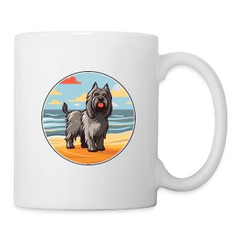 Skye Terrier Hund Rasse Cartoon Kawaii Clipart Hund - Tasse - Weiß - Rechts