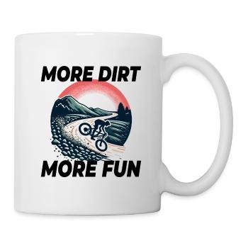 Gravier vintage Rouler Plus de terre Plus d’aventure amusante - Mug blanc - blanc - Droite