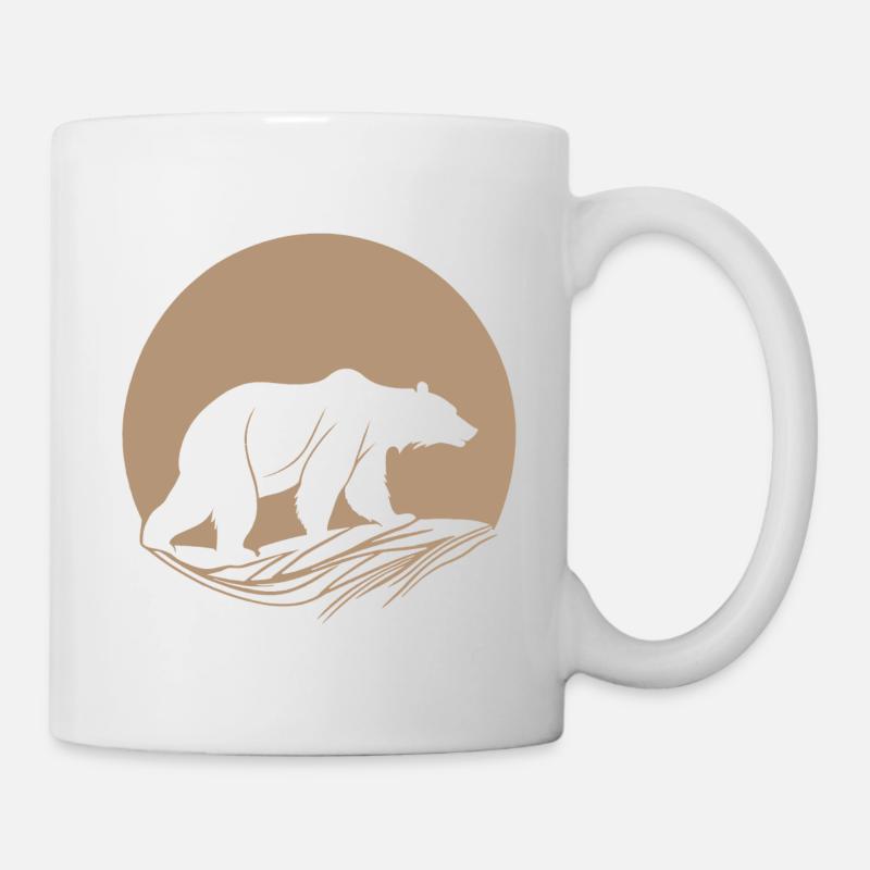 Wilder Bär, Wildtier, Symbol - Tasse - Weiß