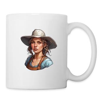 Farmer / Farmer / Farm / Harvest / Woman - Mug - white - Right