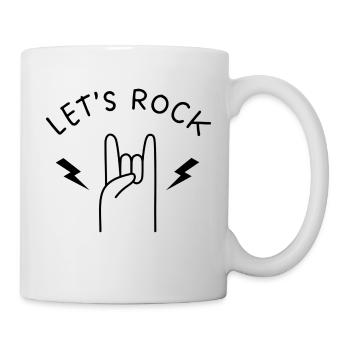 Let's Rock - Tasse - Weiß - Rechts