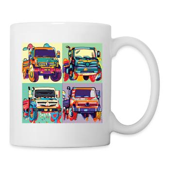 Unimog - Modern - Warhol - Outil motorisé universel - Mug blanc - blanc - Droite