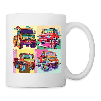Unimog - Evolution - Warhol - Outil motorisé universel - Mug blanc - blanc - Droite