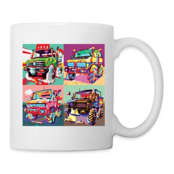 Unimog - Modern - Warhol - Outil motorisé universel - Mug blanc - blanc - Droite