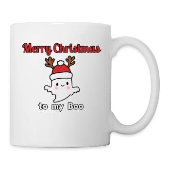 Joyeux Noël à mon Boo / Noël motif doux - Mug blanc - blanc - Droite