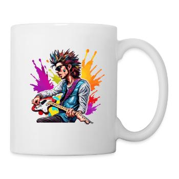 Rocker / Konzert / Gitarrist /Rock n Roll / Bühne - Tasse - Weiß - Rechts