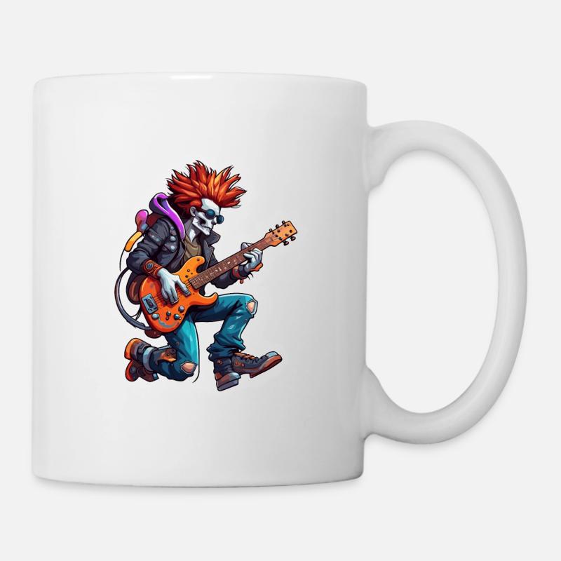 Rocker / Konzert / Gitarrist /Rock n Roll / Bühne - Tasse - Weiß